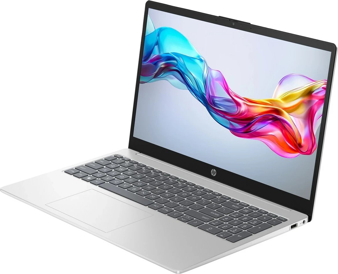 Laptop HP 15-fd0234nw, Intel Core i3-1215U, 15.6" FHD, 8GB RAM, 256GB SSD, Natural Silver