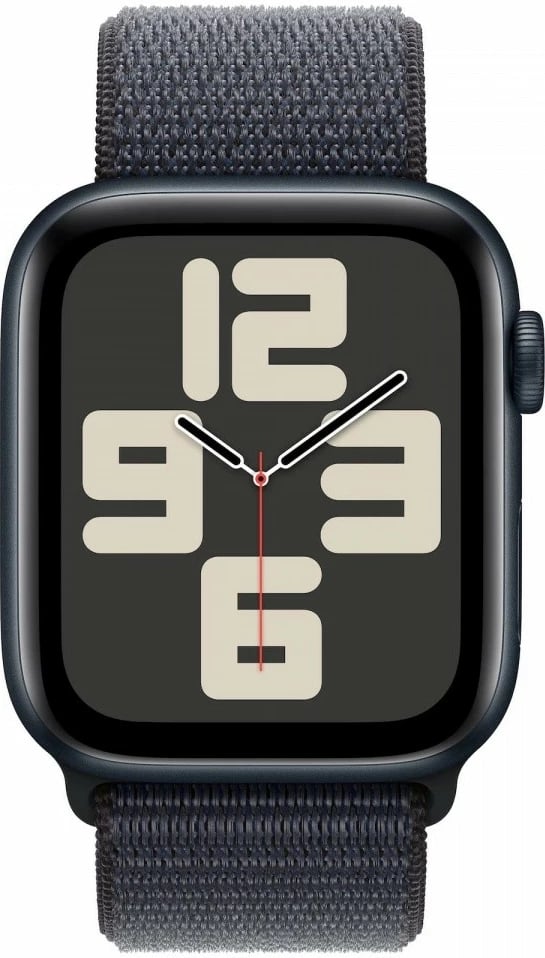 Smartwatch Apple Watch SE, 40 mm, 32 GB, midnight, rrip sportiv blu e errët