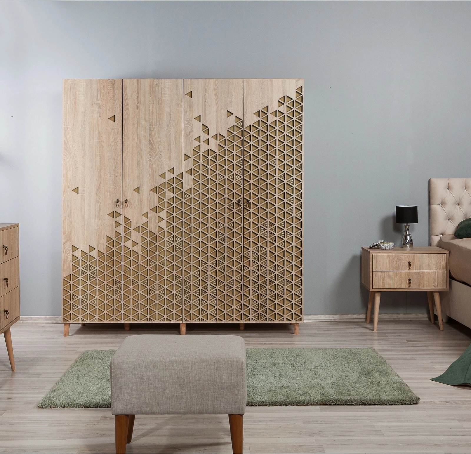 Dollap Hanah Home, İmaj-120, ngjyrë lisi Sonoma