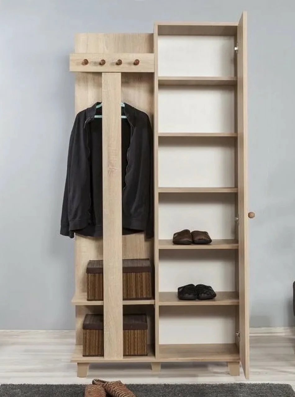 Stendë korridori moderne, ngjyrë lisi Sonoma, dizajn abstrakt, Garmanto 90 - 520