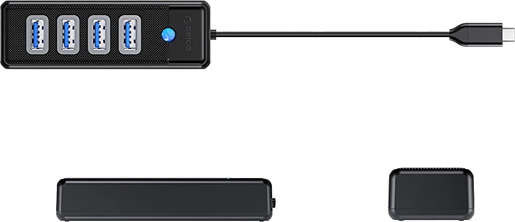 Hub USB Orico PW4U-C3, 4x USB-A 3.0, USB-C, i zi