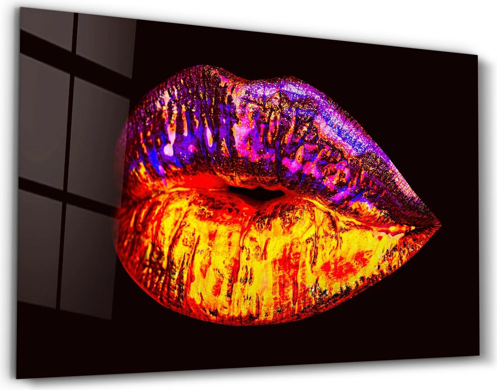 Pikturë dekorative prej xhami të temperuar, shumëngjyrëshe, CAM-5098, 46x72cm