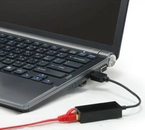 Adapter rrjeti LevelOne USB, RJ-45, 100 Mbit/s, i zi Adapter rrjeti LevelOne USB, RJ-45, 100 Mbit/s, i zi