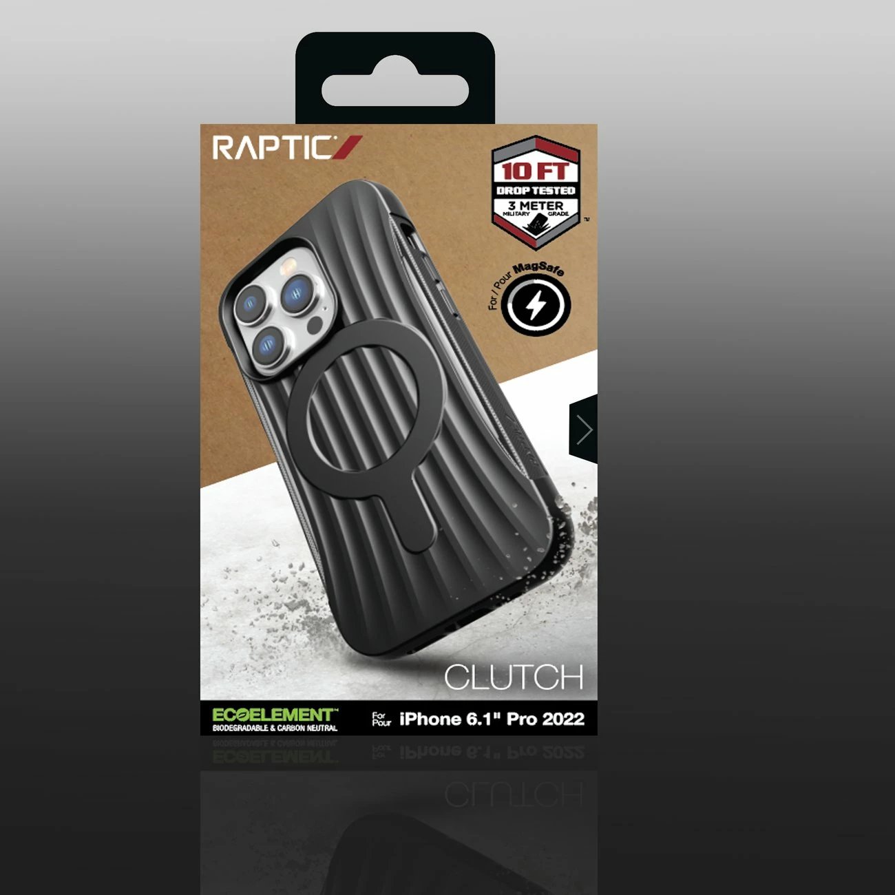 Mbështjellës Raptic X-Doria Clutch Case për iPhone 14 Pro me MagSafe, i zi