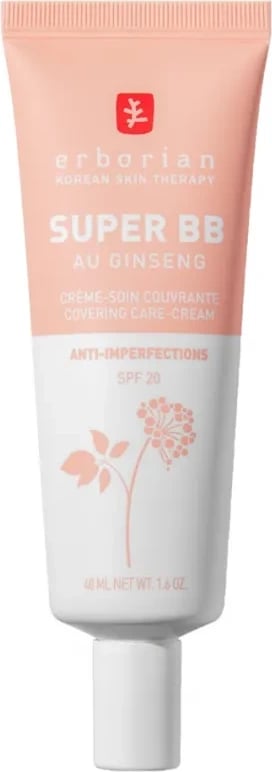 BB krem për fytyrë Erborian Super BB me Ginseng Clair 40ml