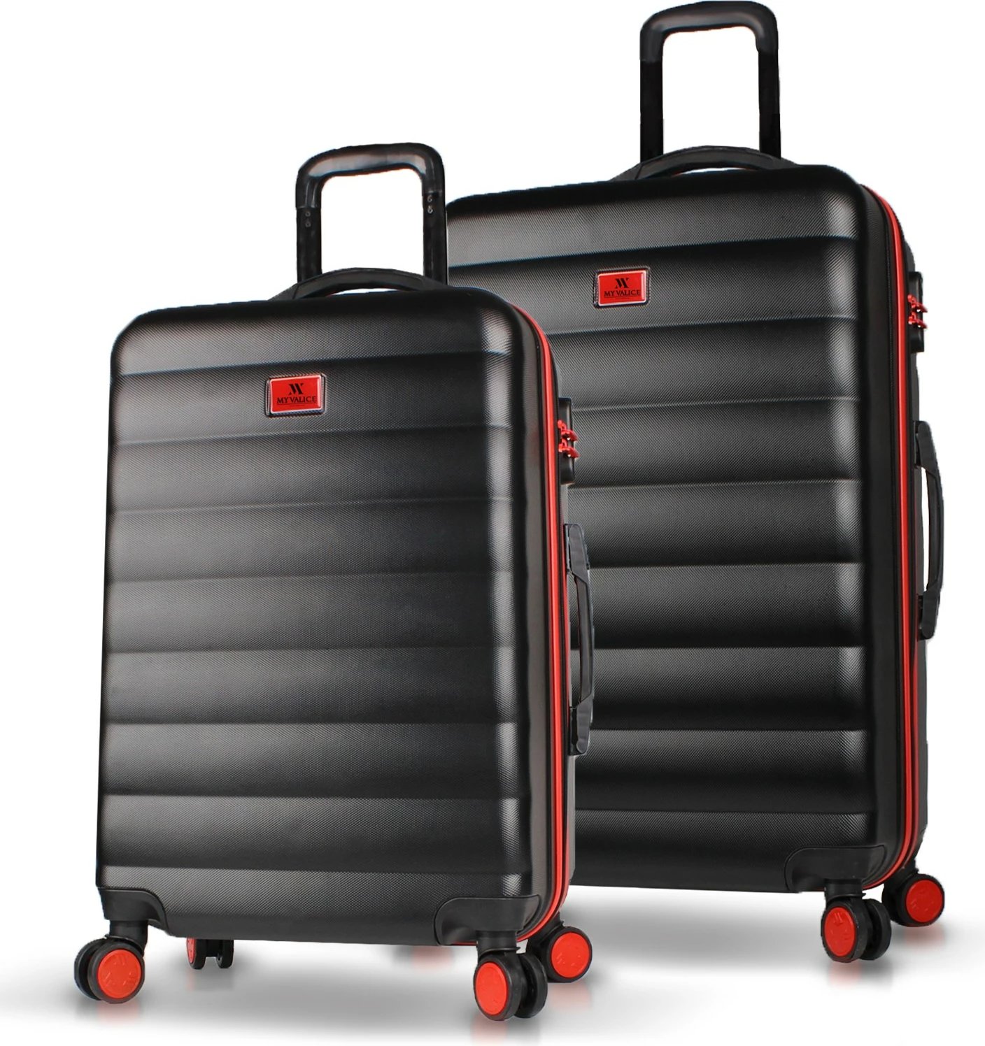 Set valixhesh (2 copë), ngjyrë e zezë, Zoozie Bags, 6605