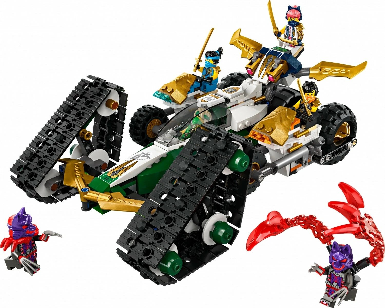 Set ndërtimi LEGO Ninjago 71820, 4-në-1, 576 pjesë, me 6 minifigura, plastikë