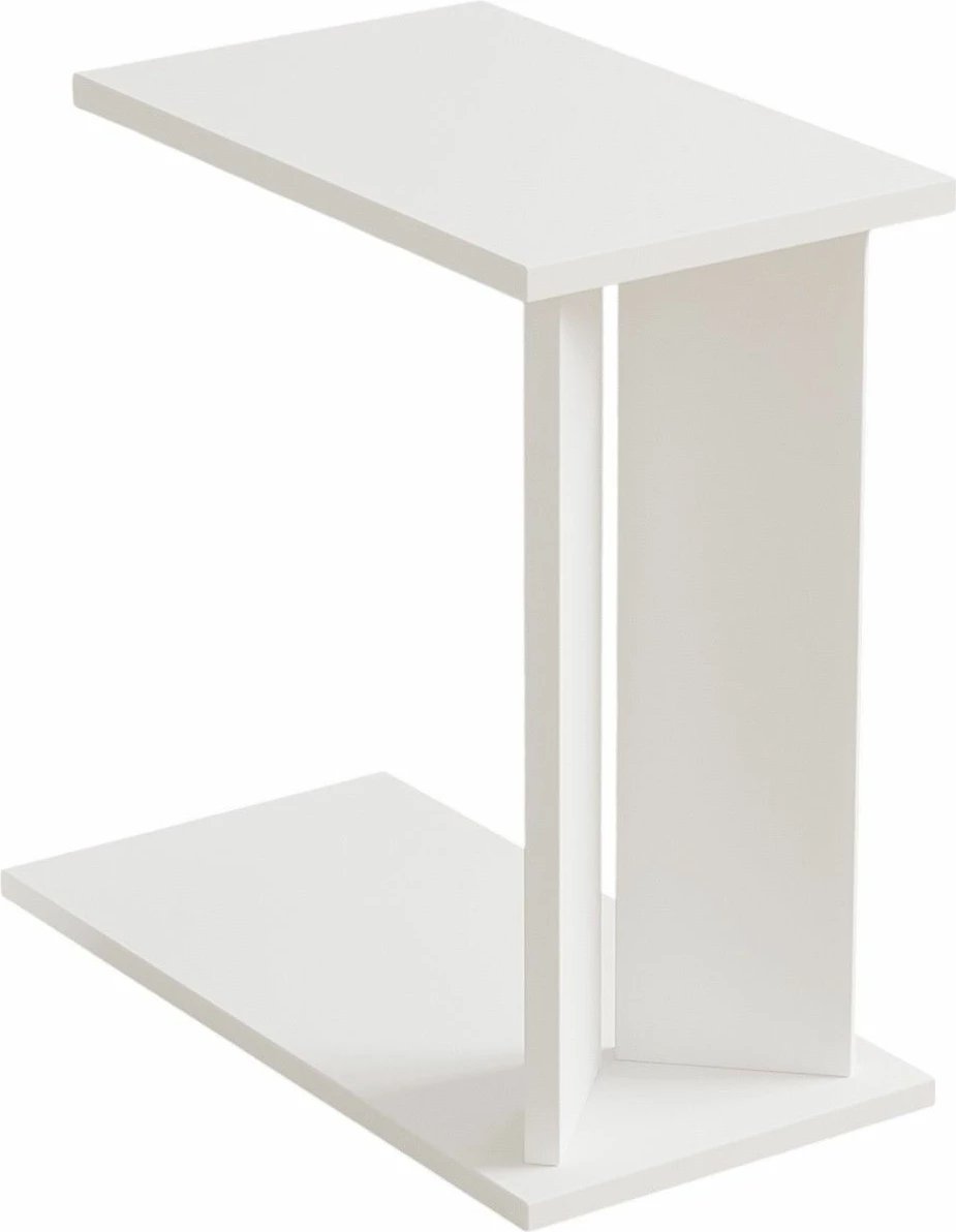 Tavolinë anësore Skye Decor, e bardhë, Lun