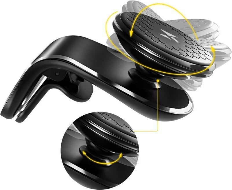 Mbajtës magnetik për veturë Wozinsky WMH-03, për grilë, i zi Mbajtës magnetik për veturë Wozinsky WMH-03, për grilë, i zi