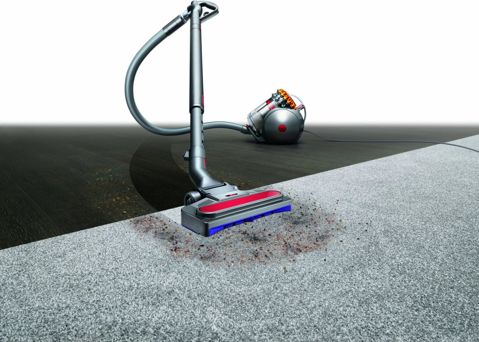 Fshesë me korrent Dyson Cinetic Big Ball Multi Floor 2, 700W, pa qese, gri/verdhe