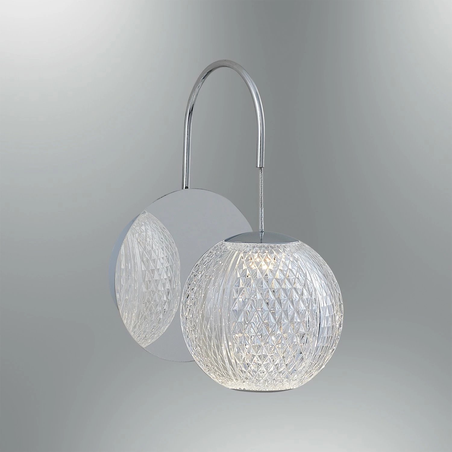 Llambë muri Opviq, L1387, krom