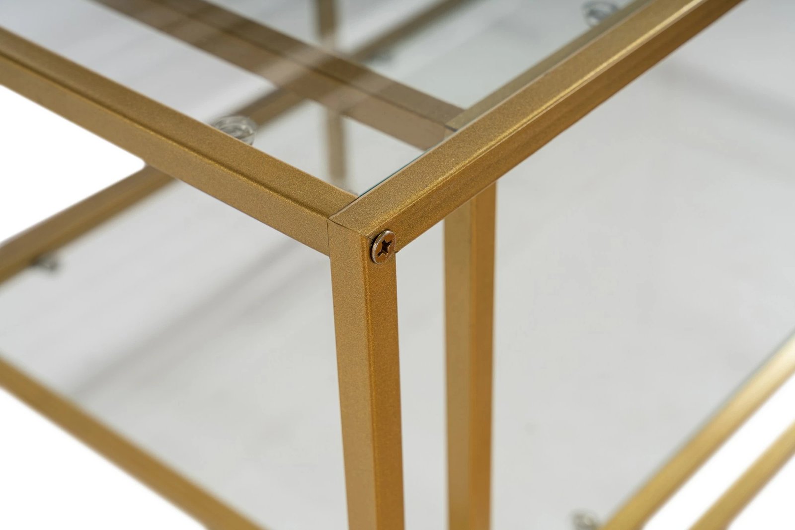 Set tavolinash kafeje Skye Decor, ngjyrë ari, Sevay