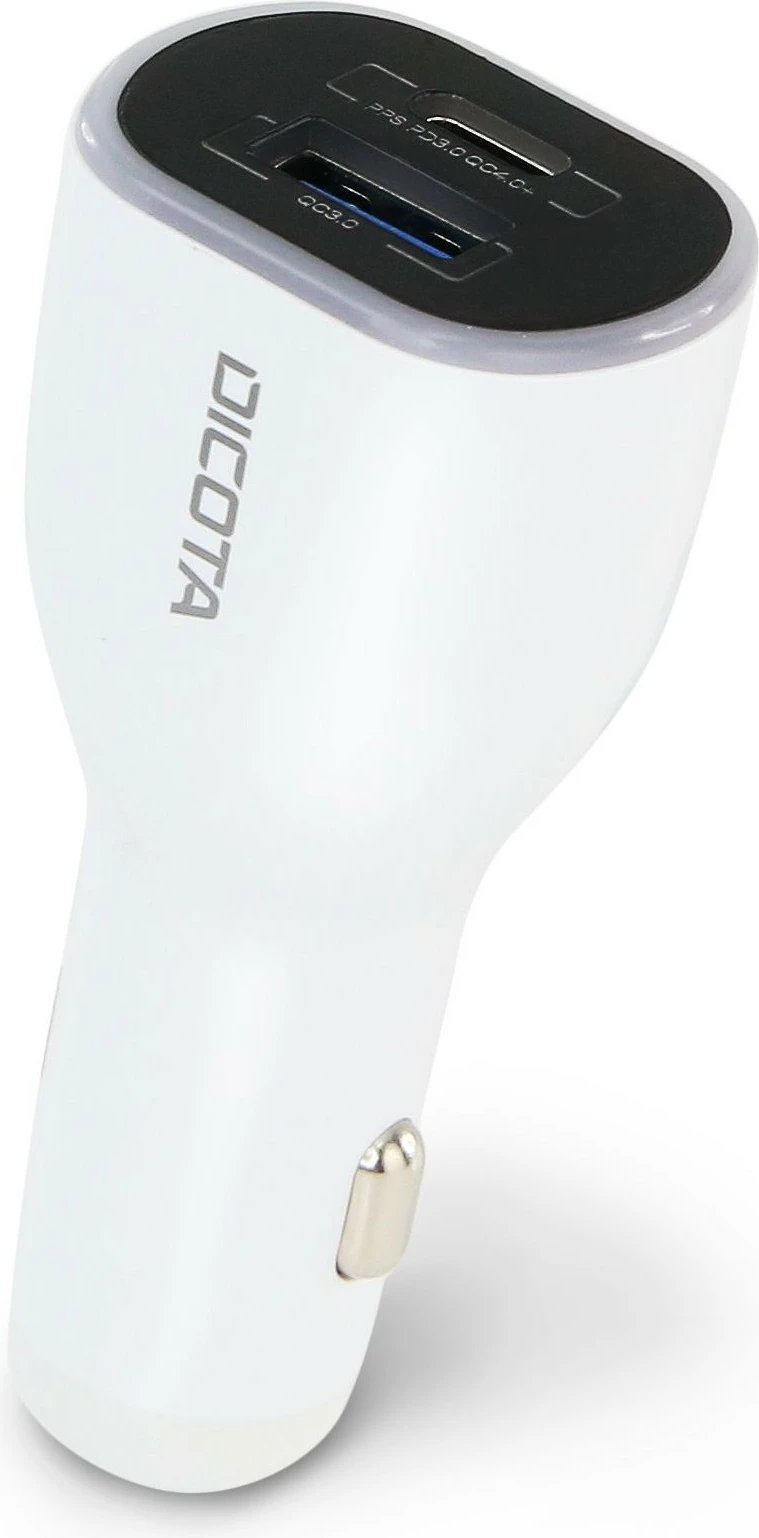 Karikues veture DICOTA Universal PRO, 100W, USB-C/USB-A, i bardhë