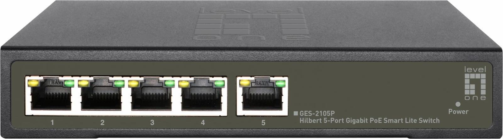 Switch LevelOne Hilbert 5-Port Gigabit PoE Smart Lite, 60W PoE