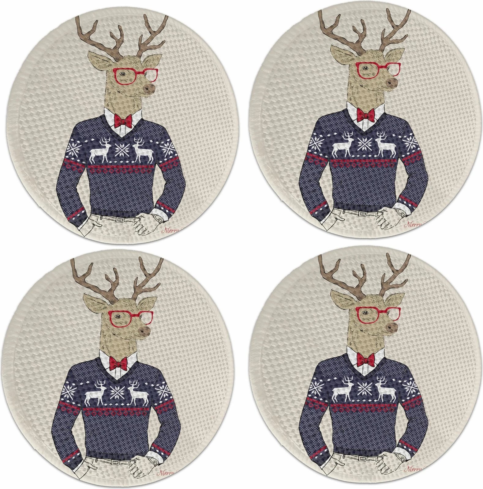 Set nënshtrues tavoline Hermia Concept, shumëngjyrësh, 2801Supla, 4 copë