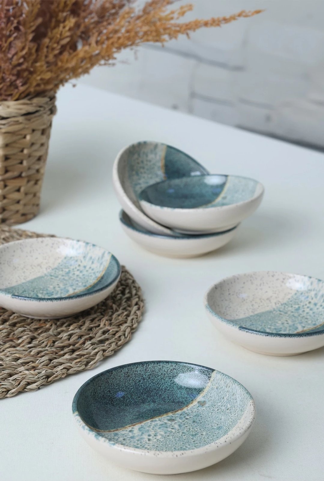 Set tasash për salcë, krem, Hermia Concept, 6 copë, X00017418