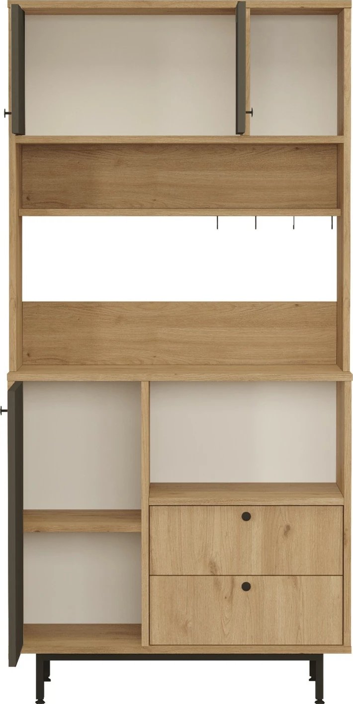 Dollap multifunksional, ngjyrë lis dhe antracit, Skye Decor, RE4-SA