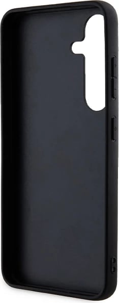 Mbështjellës Karl Lagerfeld Fixed Glitter Ikonik Logo Metal Pin për Samsung Galaxy S24, i zi