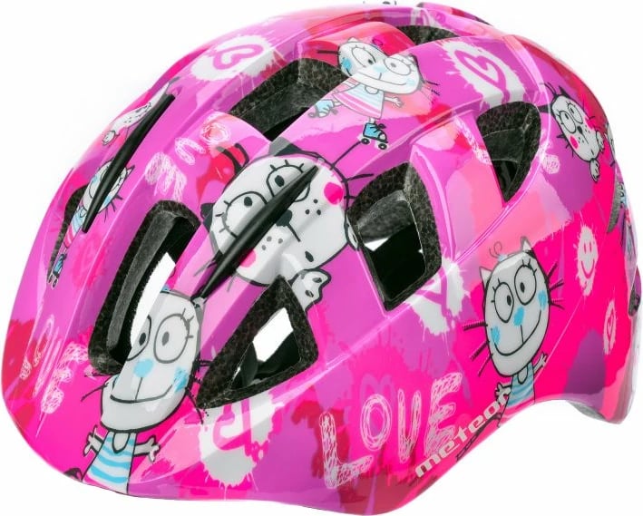 Helmetë për bicikletë për fëmijë Meteor, rozë