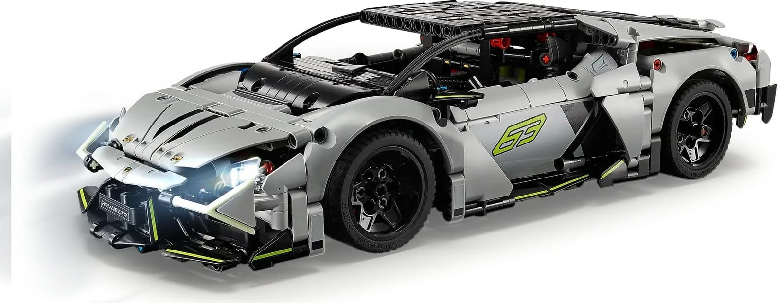Set LEGO Technic Lamborghini Revuelto 42214, 1135 pjesë, Gri