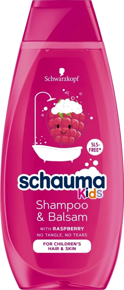 Shampon dhe balsam për fëmijë Schauma me ekstrakt mjedre për vajza, 400ml