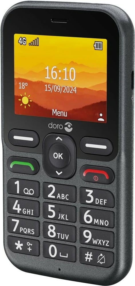 Celular Doro Leva L10, 6.1 cm, 2 MP, 1150 mAh, Ngjyrë e zezë