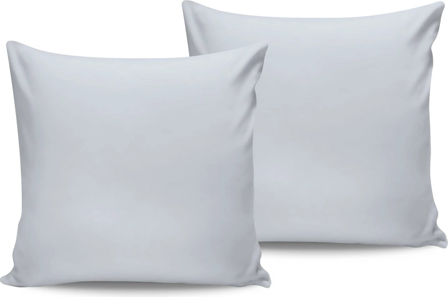 Set këllëfësh jastëku sateni (2 copë), ngjyrë e bardhë, L'essentiel
