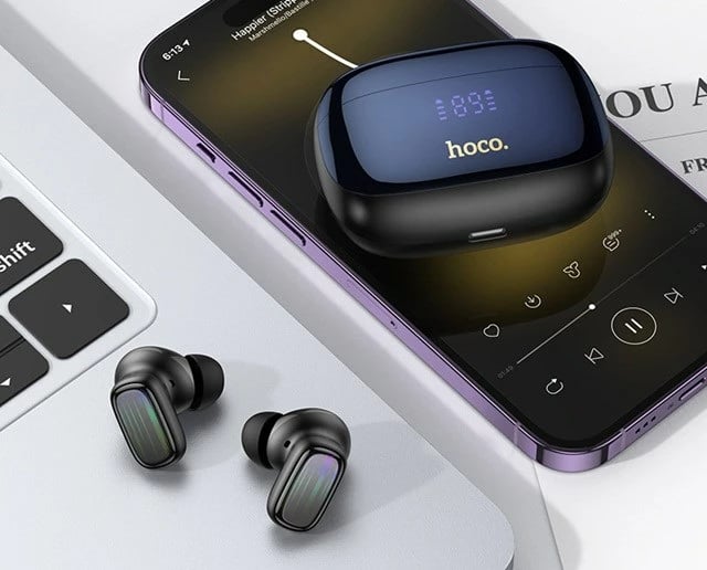 Kufje HOCO EQ20 wireless in-ear me Bluetooth, për thirrje/muzikë, e zezë