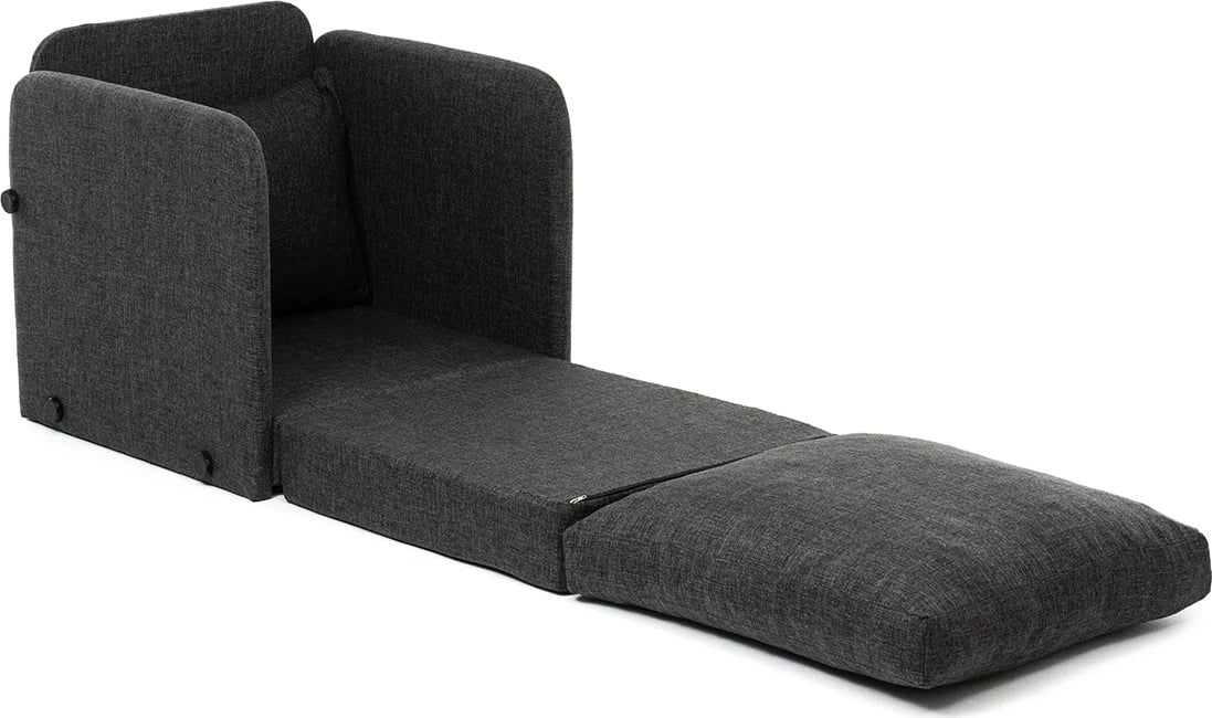 Krevat-karrige një vendës, Saga Single, ngjyrë gri e errët