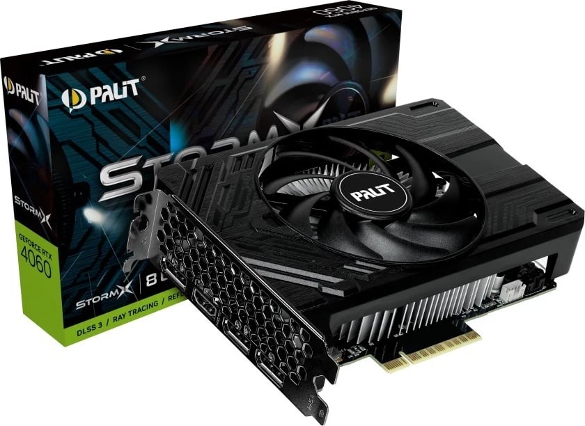 Kartë Grafike Palit GeForce RTX 4060 StormX, 8GB DLSS 3