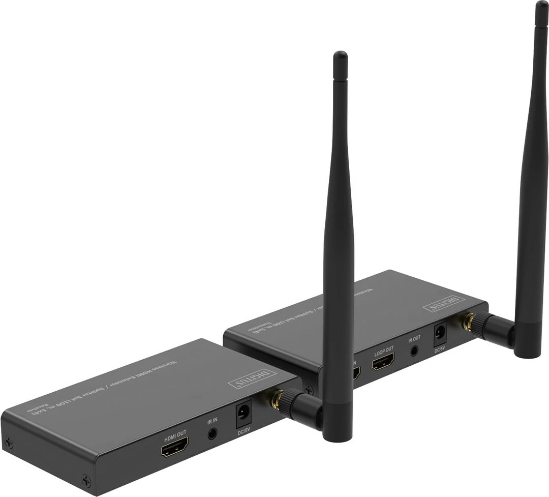 Set transmetues & pranues HDMI wireless DIGITUS 494433, 100m, 1x4, i zi