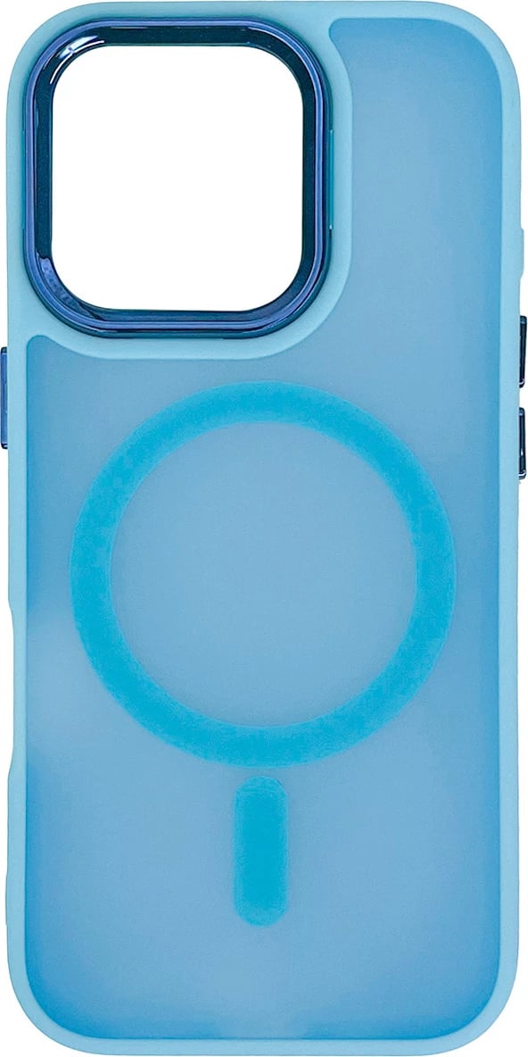 Mbështjellës Hurtel Magnetic Collection MagSafe për iPhone 16 Pro, TPU, kaltër e çelët