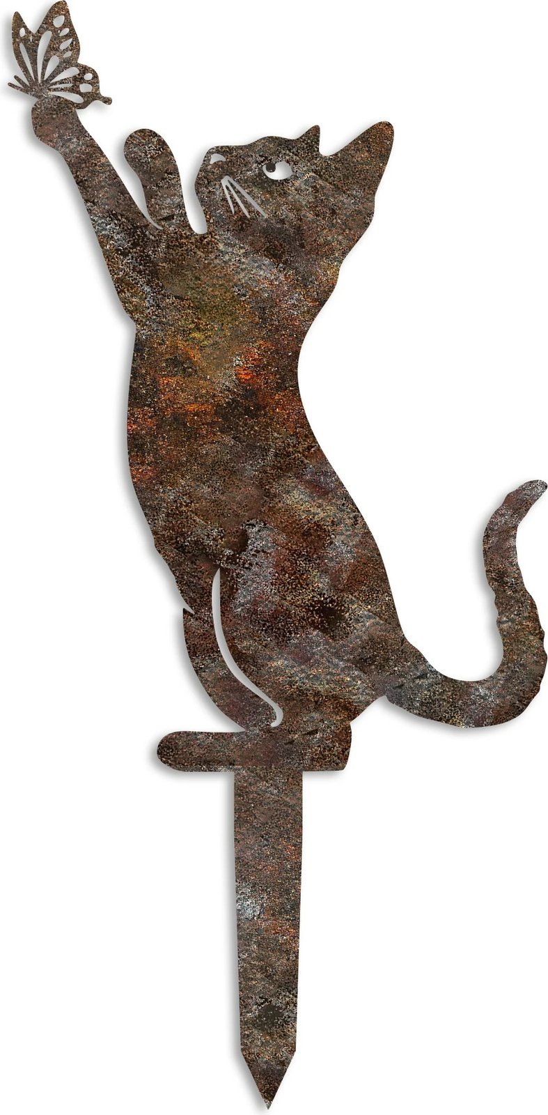 Objekt dekorativ për kopsht, dizajn Aberto, mace, multingjyrëshe, 49x24cm