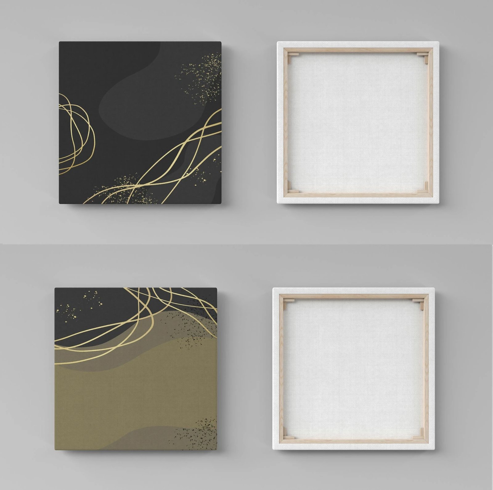 Pikturë dekorative në kanavacë (2 copë), Wallity, ASR2-CNV25-4, 40x40 cm