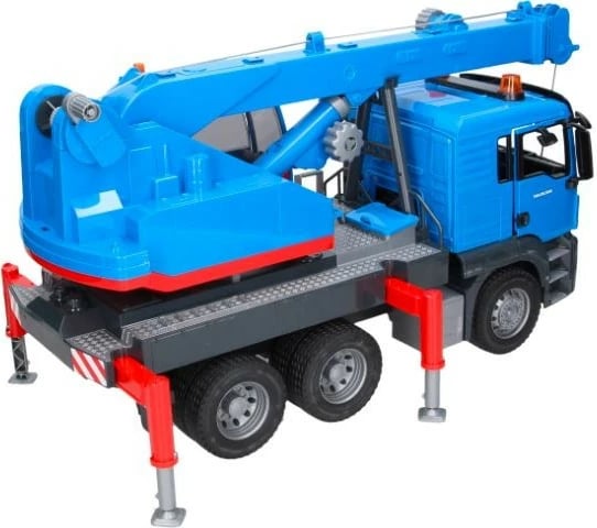 Kamion me vinç, BRUDER, MAN TGS BR-03771, shkallë 1:16, plastikë ABS, pa bateri, blu
