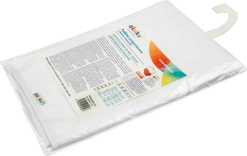 Mbulesë dysheku e papërshkueshme, Akuku, terry, 50x70 cm, e bardhë, 1 copë