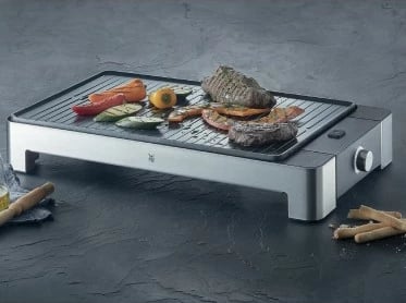 Grill elektrik WMF Lono, 53.5x29.5x7.5cm, argjendtë Grill elektrik WMF Lono, 53.5x29.5x7.5cm, argjendtë