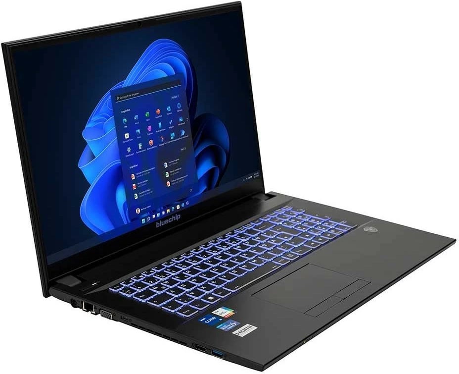 Kompjuter portativ bluechip TRAVELline B17W27, i5-1335U, 16GB RAM, 500GB SSD, 17.3 inç, Windows 11 Pro, e zezë