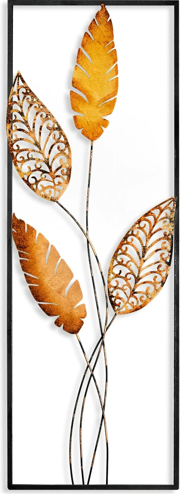 Aksesor dekorativ metalik për mur, Wallity, Timeyi 2, shumëngjyrësh, 32x90cm