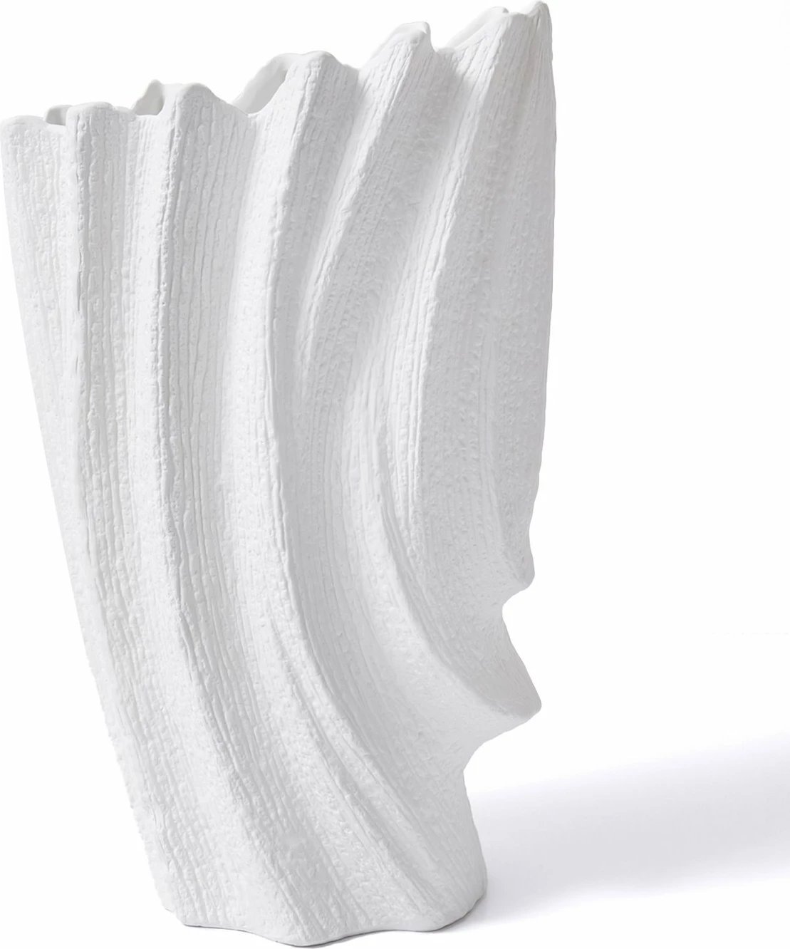 Vazo dekorative Evila Originals, LCA0003, e bardhë, 28x20x48cm