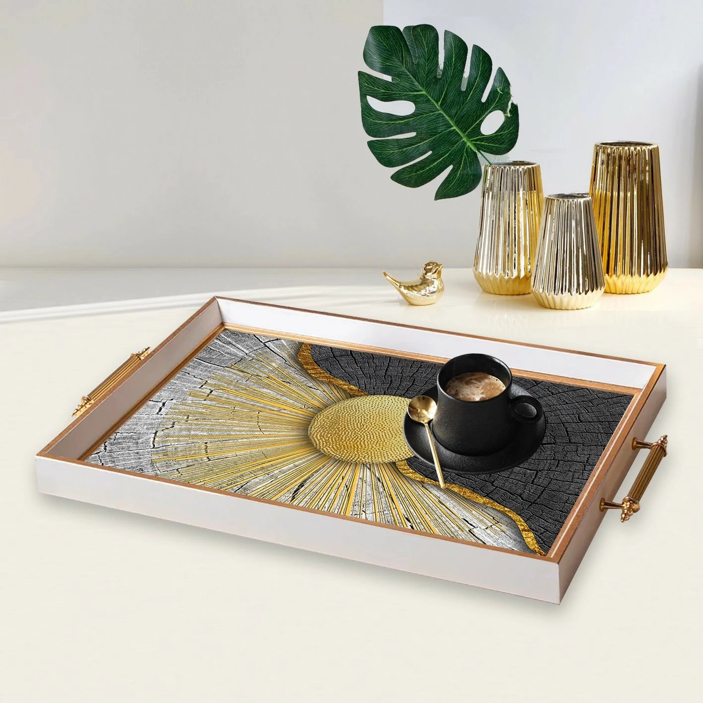 Tabaka qelqi Aberto Design, shumëngjyrëshe, TPB9833, 50x29x3.5 cm