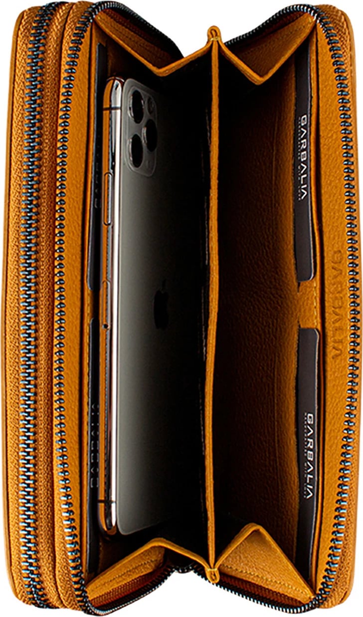 Portofol unisex Zoozie Bags, ngjyrë mustard, Orleans