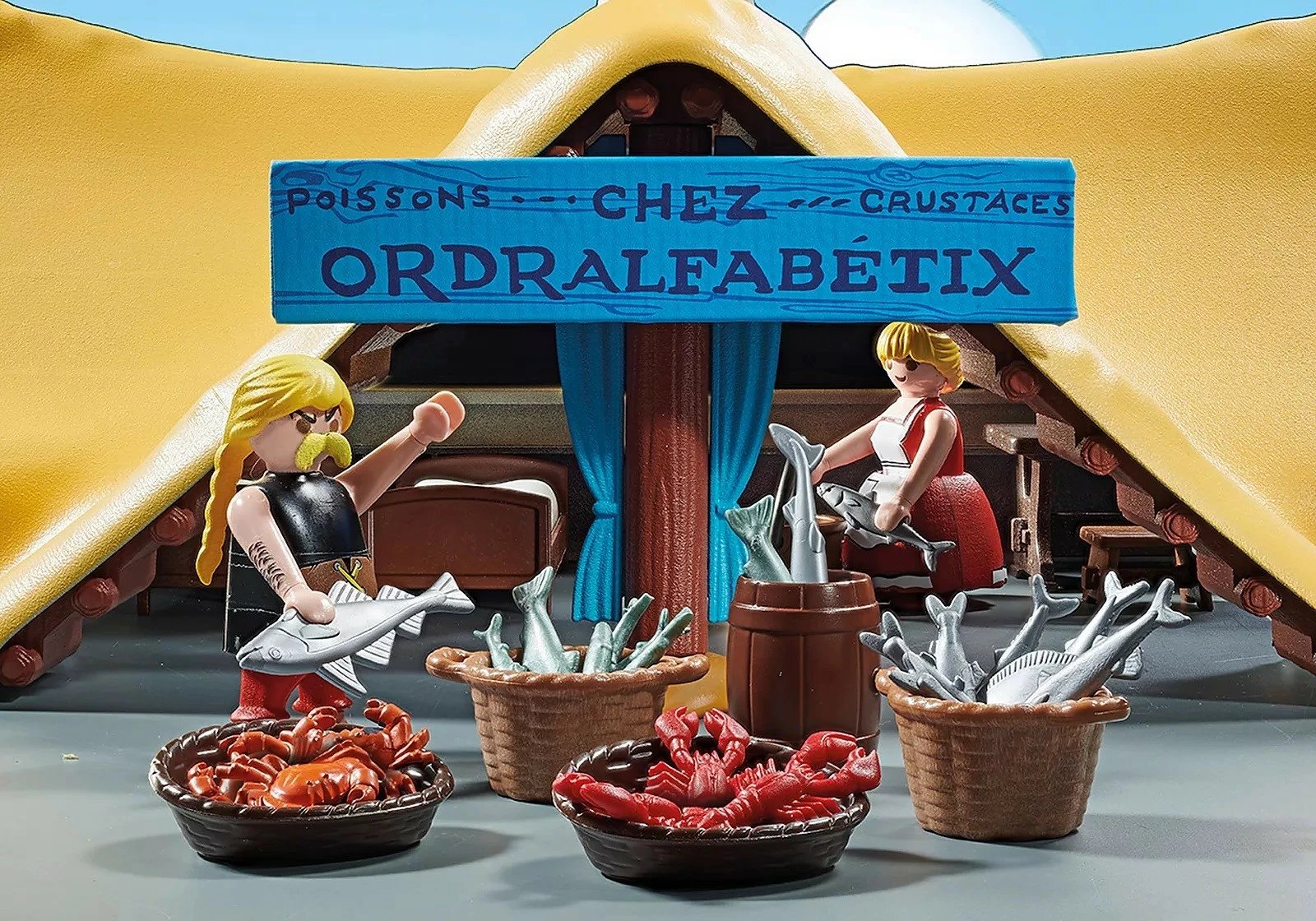 Set lodrash Playmobil Asterix 71266 Hygienix's Hut, 73 pjesë