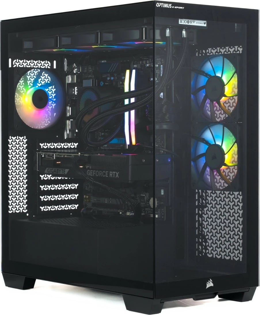 Kompjuter gaming, OPTIMUS, E-Sport GB550T-CR11, Ryzen 7 5800X, 16GB RAM, 1TB SSD, GeForce RTX 5070 12GB, Windows 11 Home, i zi