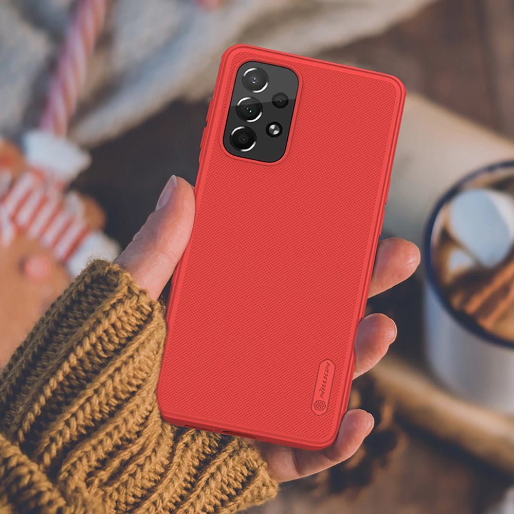 Mbështjellës Nillkin Super Frosted Shield Pro për Samsung Galaxy A73, i kuq
