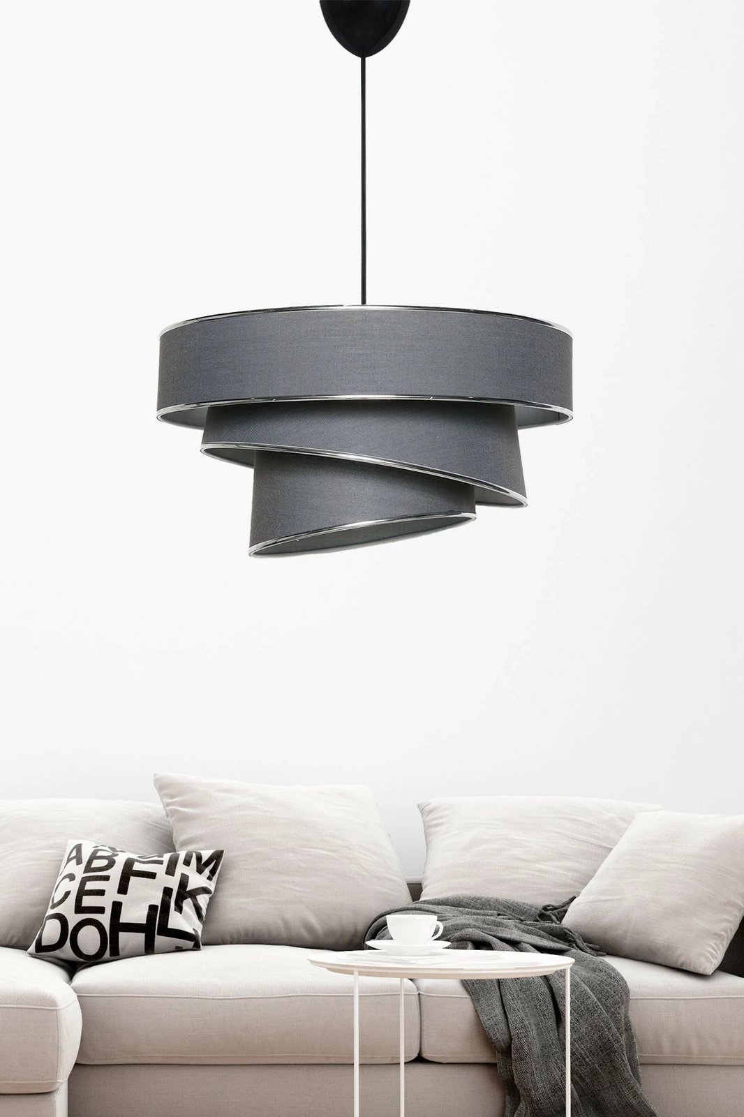 Llambë tavani Opviq Couper, anthracite, argjend
