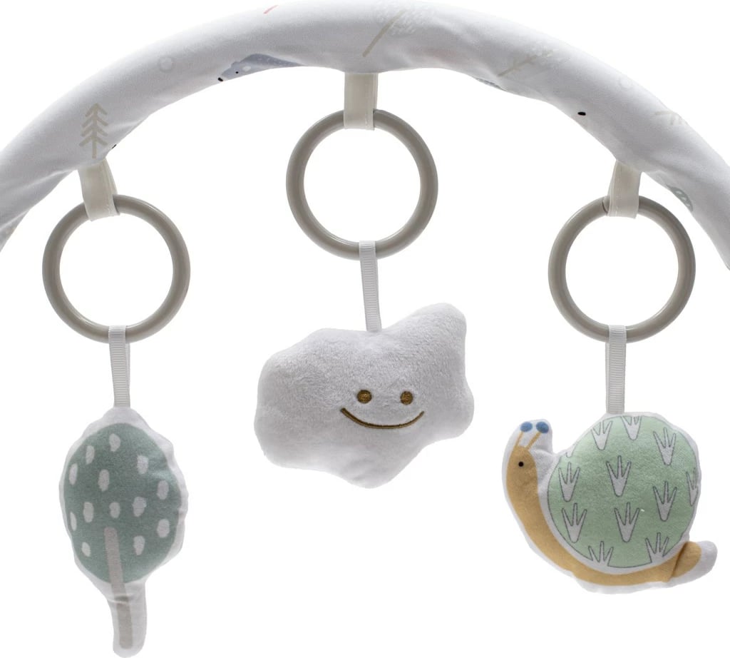 Karrige lëkundëse multifunksionale për bebe, Baby Mix Snail, muzikë/dritë/vibrim, deri 18 kg, gri