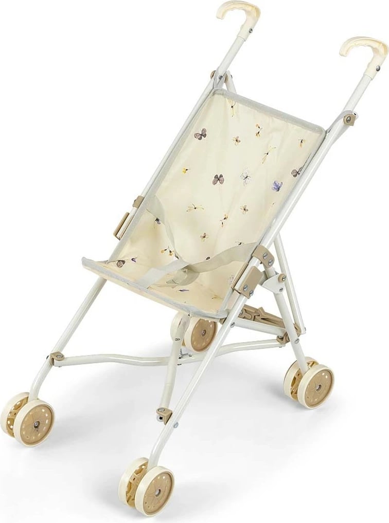 Karrocë lodër për kukulla Milly Mally Julia Nature, krem dekorative