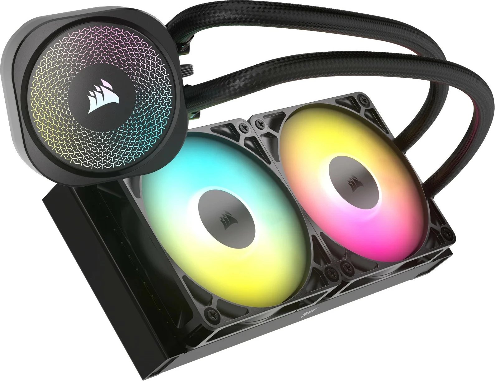 Ftohës procesori Corsair Nautilus 240 RS ARGB, all-in-one liquid, 2x ventilatorë, 2100 RPM, i zi