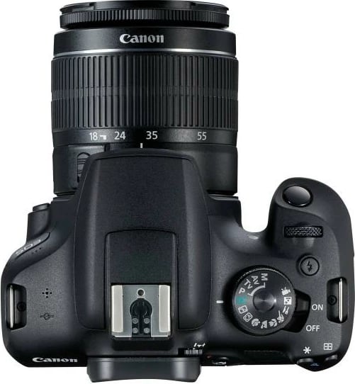 Aparat fotografik DSLR Canon EOS 2000D 24.1 MP Full HD Wi‑Fi NFC me objektiv EF‑S 18-55mm IS II, i zi